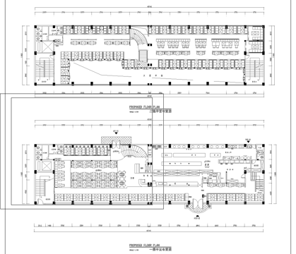 川菜馆 最新平面施工图设计cad施工图