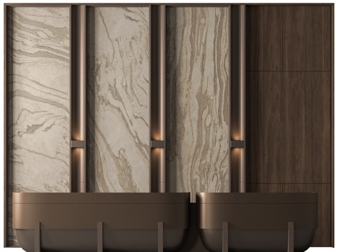  办公桌椅3d模型 