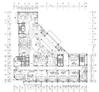 高档KTV酒吧  最新全套施工图设计cad施工图