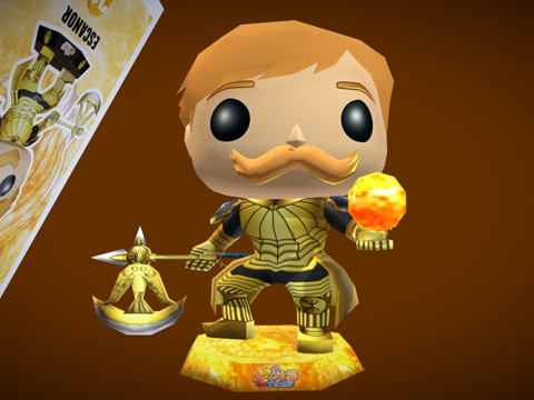  福克斯安流行艾斯卡诺七大罪3d模型 