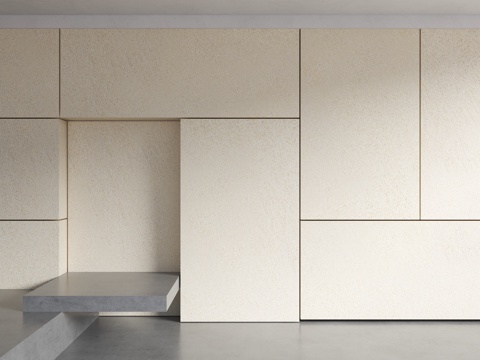  奶油风涂料 米色涂料 汝窑涂料 米色真石漆 宅寂风涂料 现代su模型 