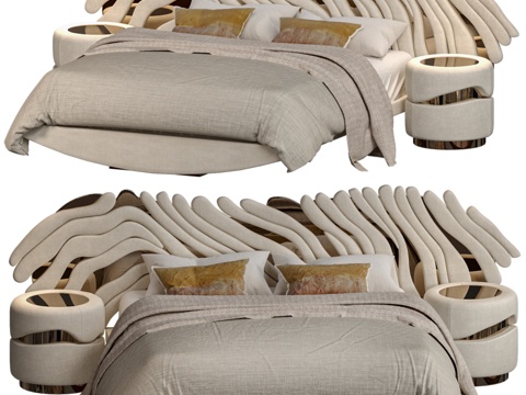  阿尔玛·德·卢斯杜罗床3d模型 