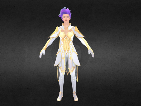  绝地求生财富女王套装3d模型 