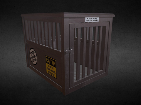  动物犬舍3d模型 