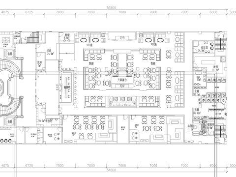 酒吧 最新平面施工图设计cad施工图