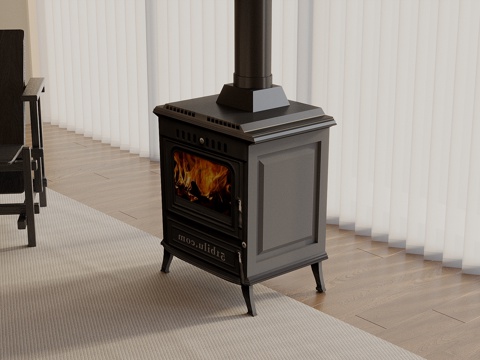  壁炉 室内壁炉 柴火壁炉 火炉3d模型 