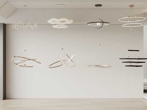  吊灯 吊灯组合 客厅吊灯 餐厅吊灯 书房吊灯3d模型 