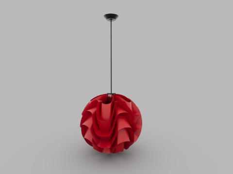  现代风格吊灯3d模型 