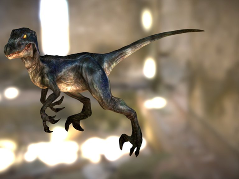  侏罗纪世界蓝色3d模型 