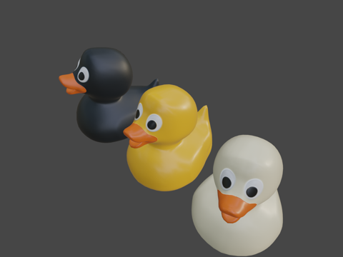  橡皮鸭套装3d模型 