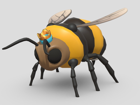  蜂后3d模型 