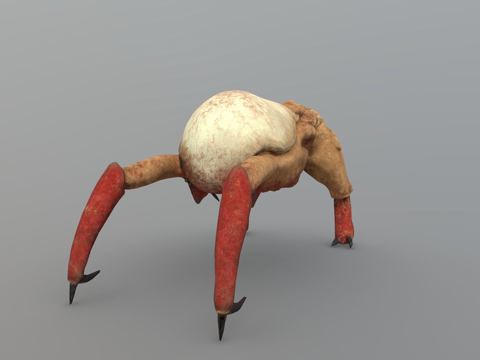  经典头蟹3d模型 