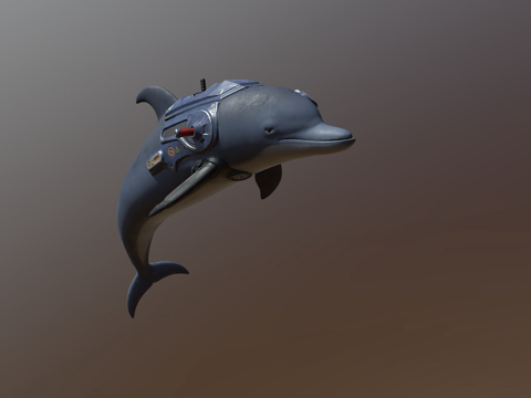  海豚3d模型 