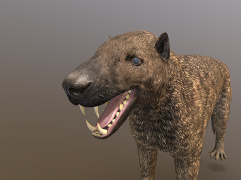  骇人鬣齿兽3d模型 