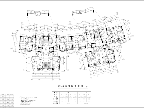 住宅小区独栋居住建筑CAD施工图集cad施工图