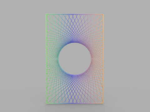  现代风格隔断3d模型 