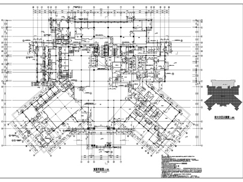 汇景酒店建筑CAD施工图集cad施工图