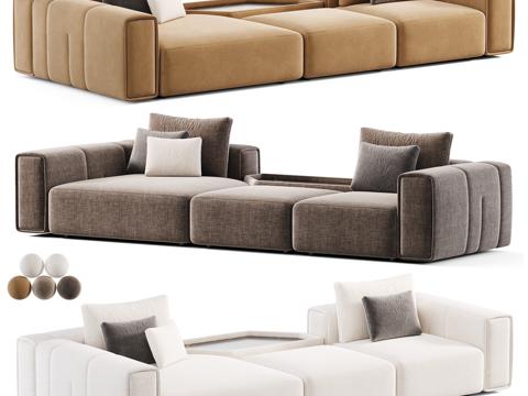  现代沙发3d模型 