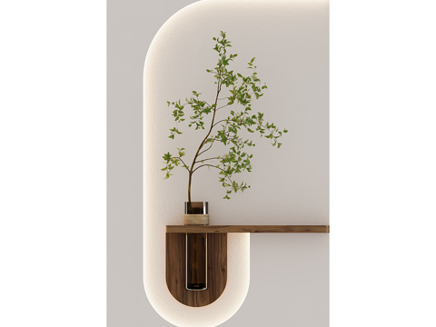  墙面造型3d模型 