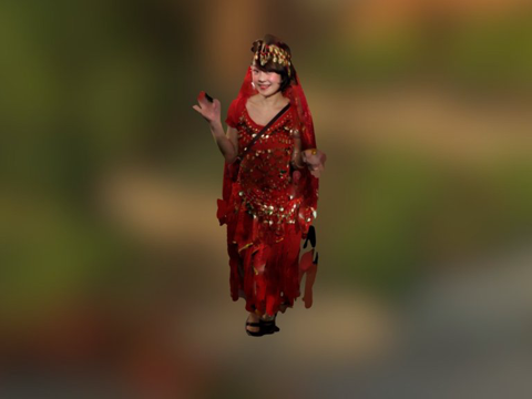  肚皮舞者3d模型 