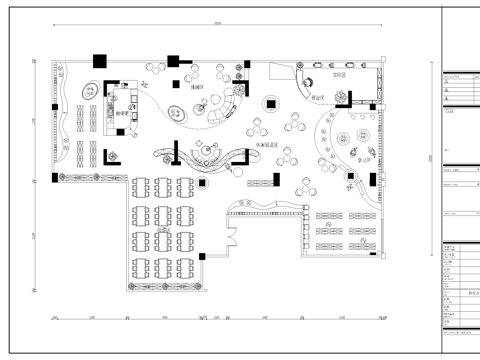 图书馆 最新平面施工图设计cad施工图