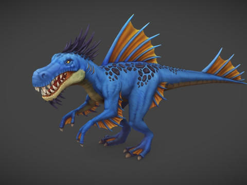  河流猛禽3d模型 