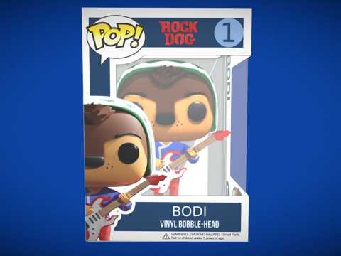  博迪方克玩偶  摇滚狗3d模型3d模型 