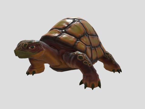  三维海龟3d模型 