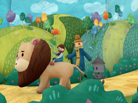  绿野仙踪  故事书3d模型 