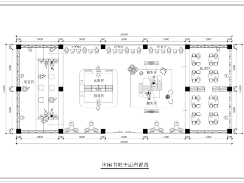 图书馆 最新平面施工图设计cad施工图