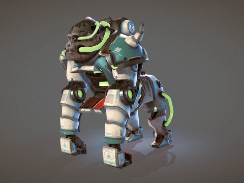  GR003  大猩猩赛博格3d模型 