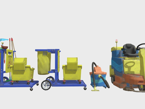  游乐时光清洁包3d模型 