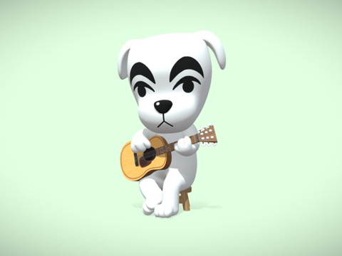  KK滑手  动物森友会3d模型 