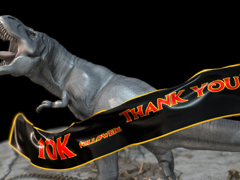  感谢一万粉丝3d模型 