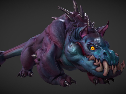  咀嚼者动画测试3d模型 