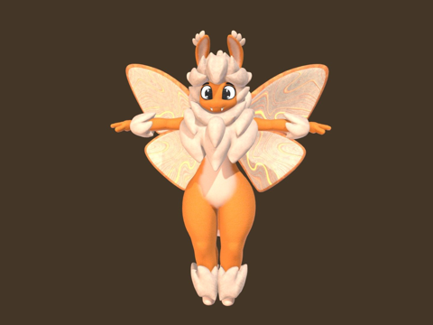  蛾  与VTuber虚拟形象3d模型 