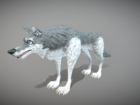  狼CG模型3d模型 