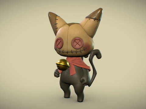  简单生物  布娃娃3d模型 