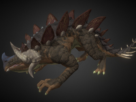  大地巨龙3d模型 