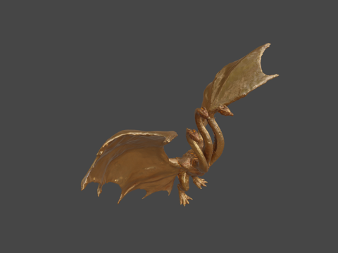  方舟智慧王者基多拉王者基多拉王者基多拉3d模型 