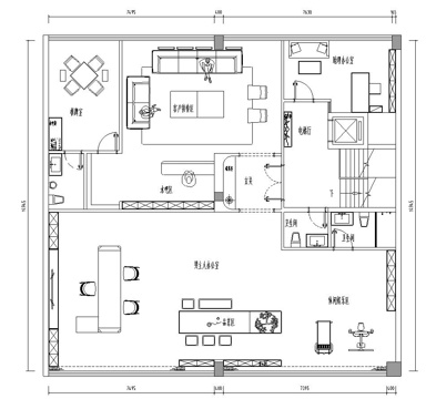 私人工作室 最新平面施工图设计cad施工图