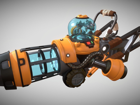  鱼枪砰砰3d模型 