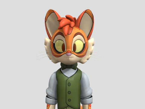  尴尬雀斑3d模型 