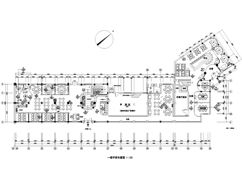 餐厅室内装饰CAD施工图集cad施工图