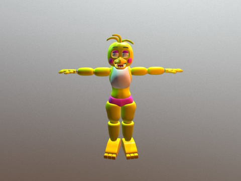  玩具奇卡3d模型 