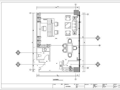 董事长 总经理 办公室 最新全套施工图设计cad施工图