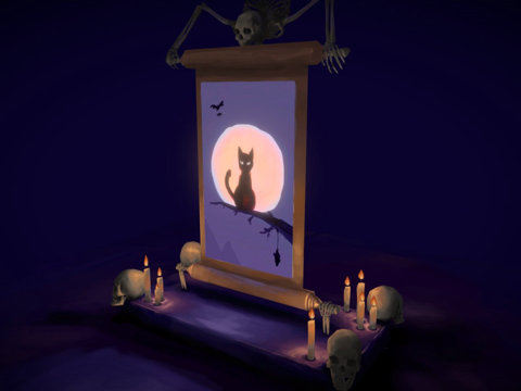  黑暗领主  万圣节特别环绕3d模型 