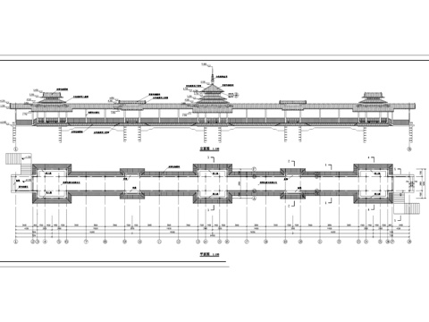 风雨廊桥大样详图景观CAD施工图cad施工图