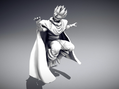  悟饭 龙珠超 超级英雄3d模型 