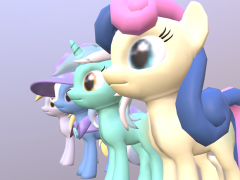  小马舞蹈3d模型 